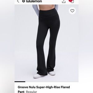LULU LEMON GROOVE PANT size 8 black